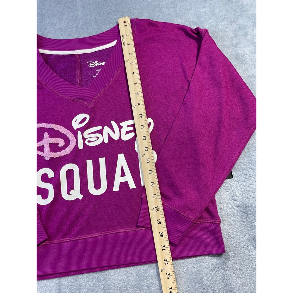 Disney Girls Disney Squad Pullover Sweatshirt M 8-10 Magenta Graphic Fleece - Picture 3 of 7
